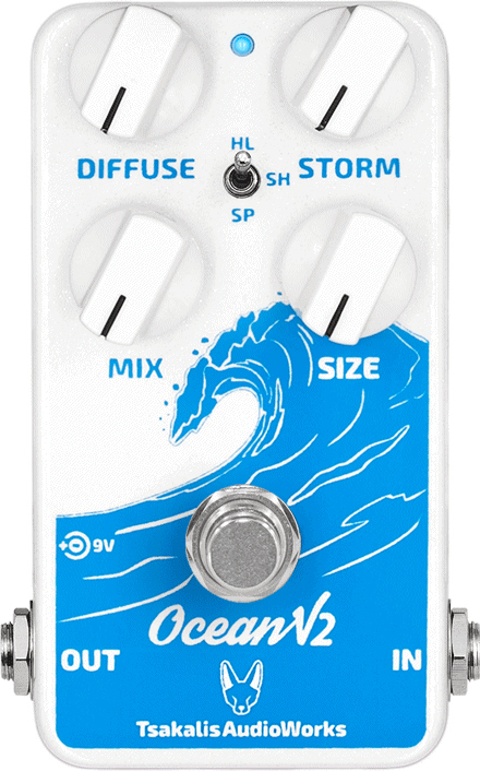 Tsakalis Audioworks Ocean V2 Reverb - Reverb/Delay/Echo Effektpedal - Main picture
