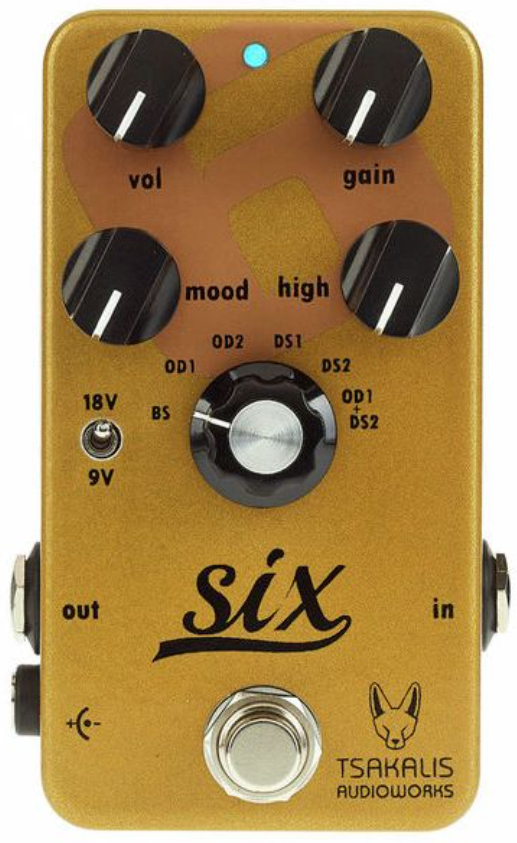 Tsakalis Audioworks Six Booster / Overdrive / Distortion - Overdrive/Distortion/Fuzz Effektpedal - Main picture