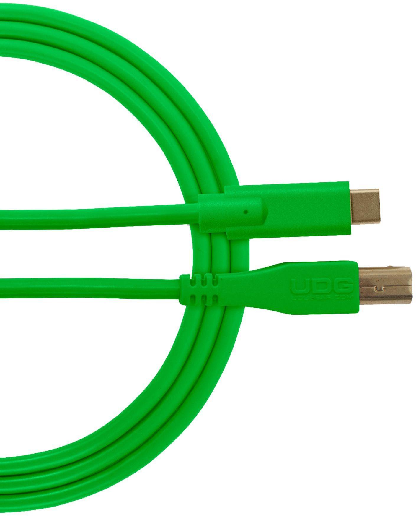 Kabel Udg U 96001 GR (Cable USB 2.0 C-B vert droit 1.5M)