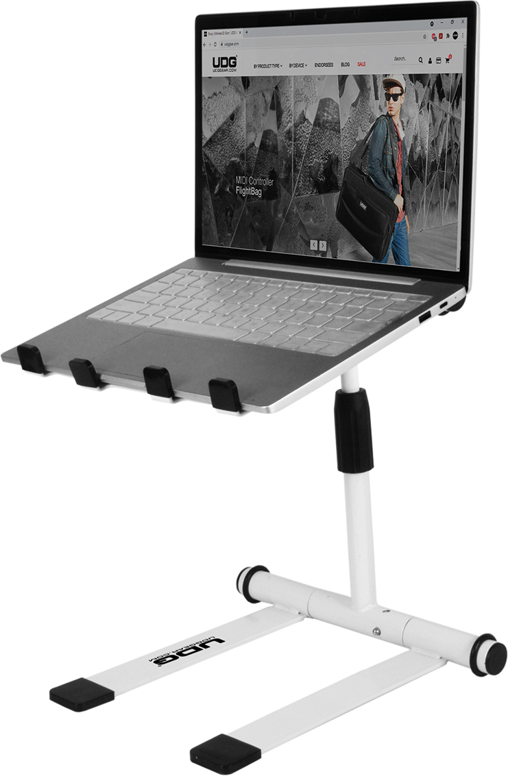 Udg U 96111 Wh Support Laptop Blanc - DJ Access - Main picture