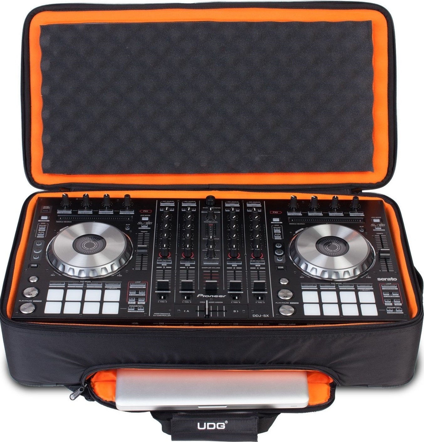 Udg Ultimate Midi Controller Backpack Large Black/orange Inside Mk2 - DJ-Trolleytasche - Main picture