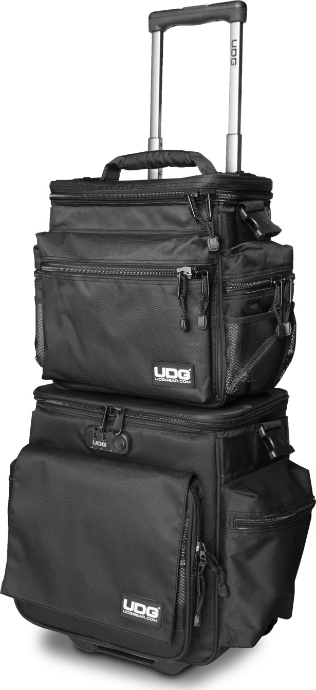 Udg Ultimate Slingbag Trolley Set Deluxe Black, Orange Inside Mk2 (without Cd Wallet 24) - DJ-Trolleytasche - Main picture