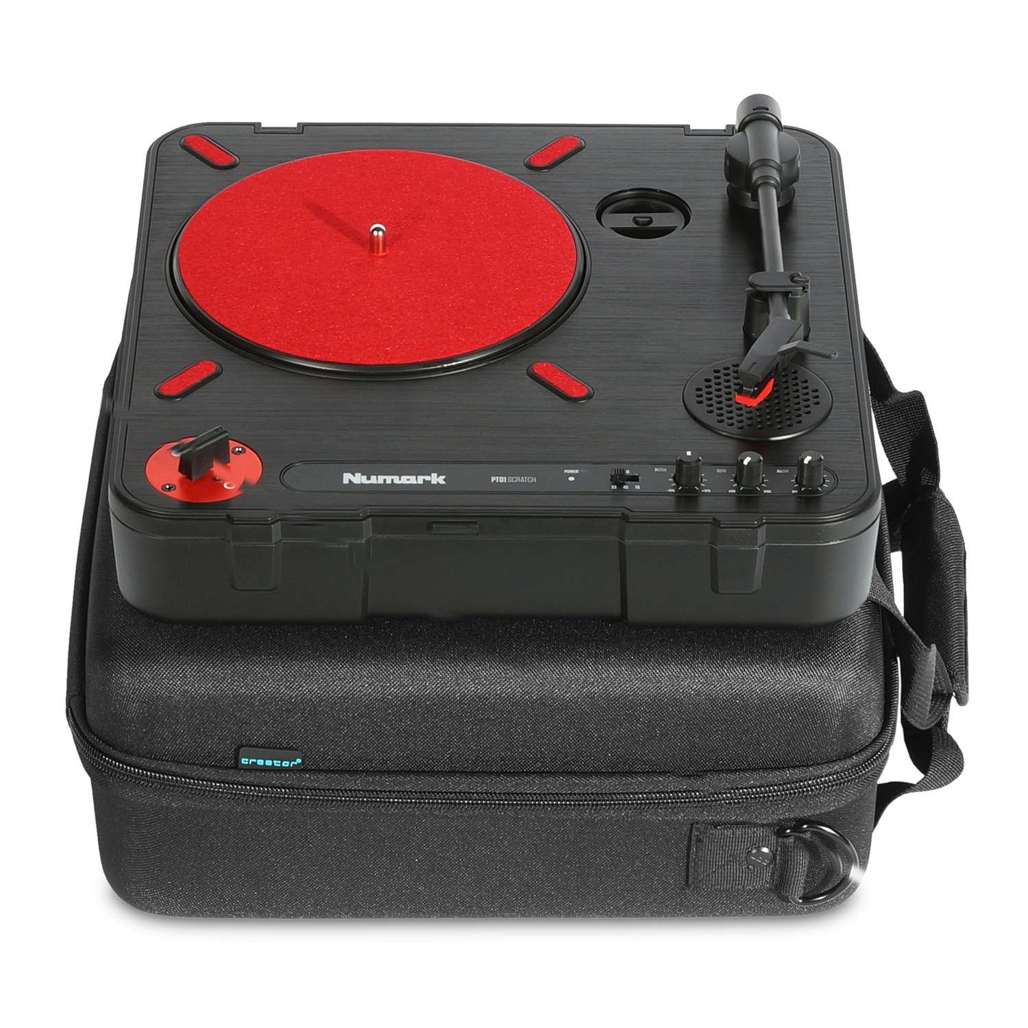 Udg Creator Pioneer Xdj-700 / Numark Pt01 Scratch Turntable Usb Hardcase Black - DJ-Tasche - Variation 5