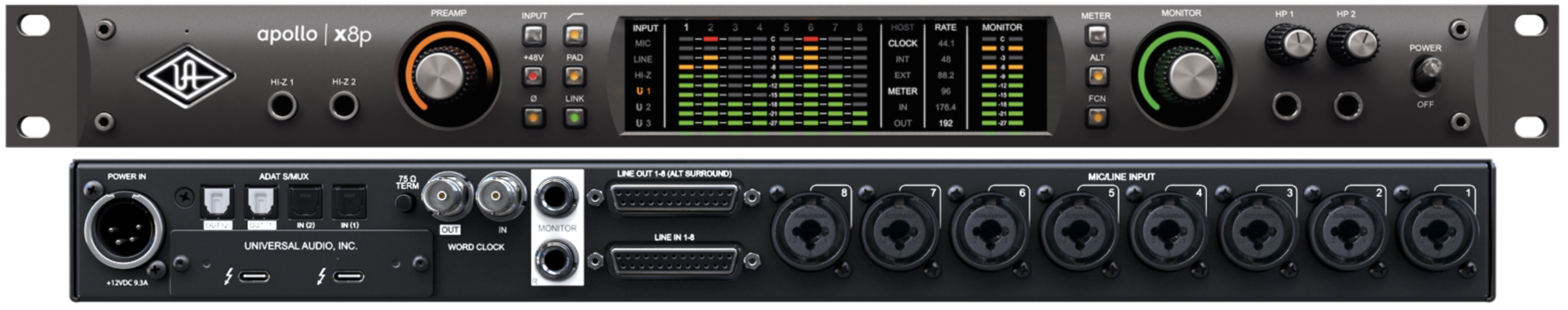 Universal Audio Apollo X8p - Thunderbolt audio interface - Variation 4