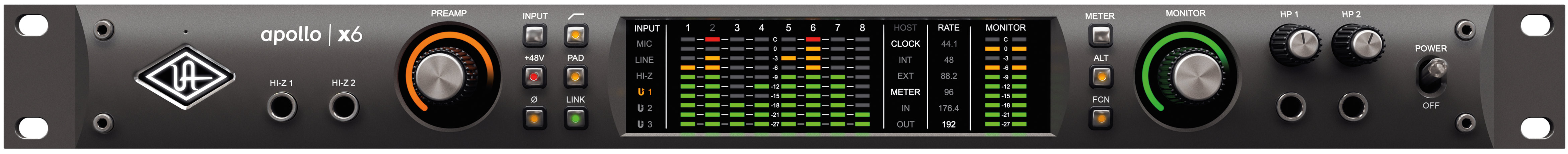 Universal Audio Apollo X6 - Thunderbolt audio interface - Variation 7