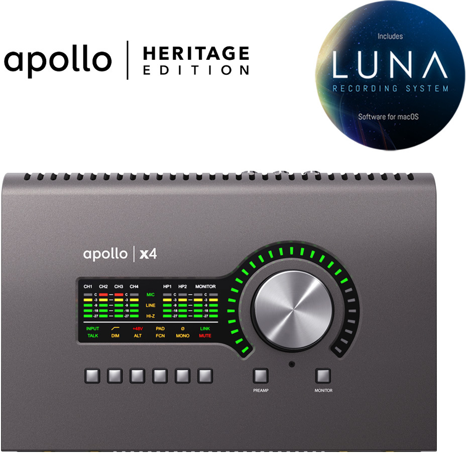 Universal audio Apollo X4 Heritage Edition Thunderbolt audio interface