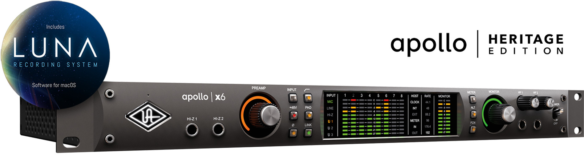 Universal Audio Apollo X6 Heritage Edition - Thunderbolt audio interface - Main picture