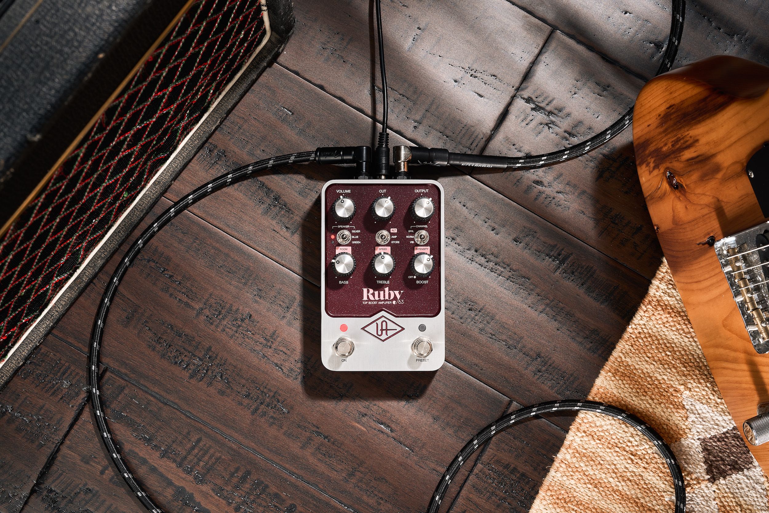 Universal Audio Uafx Ruby '63 Top Boost Amplifier - Gitarrenverstärker-Modellierungssimulation - Variation 1