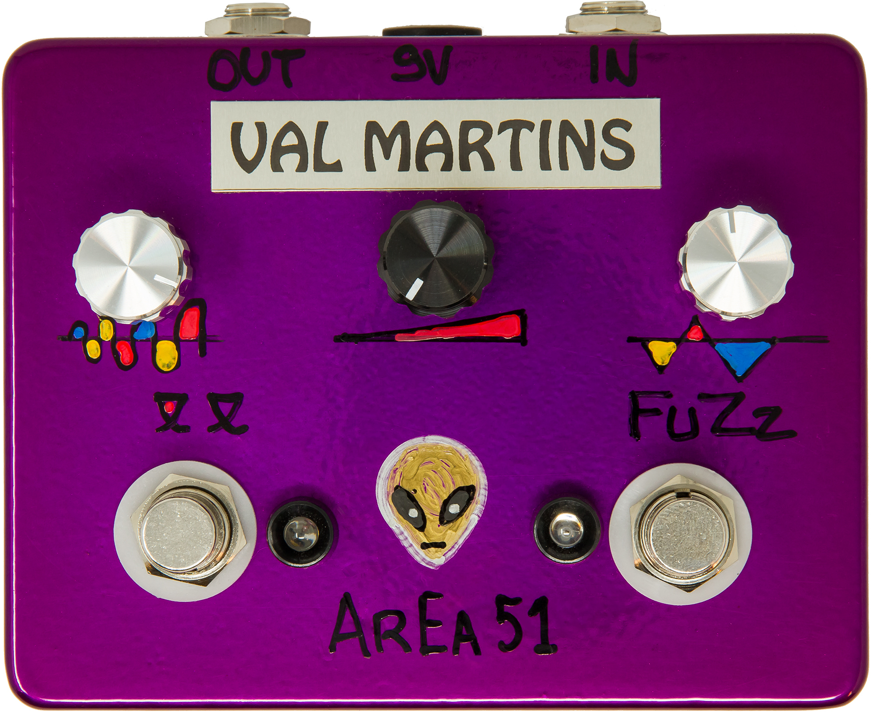 Val Martins Area 51 Octa Fuzz - Overdrive/Distortion/Fuzz Effektpedal - Main picture