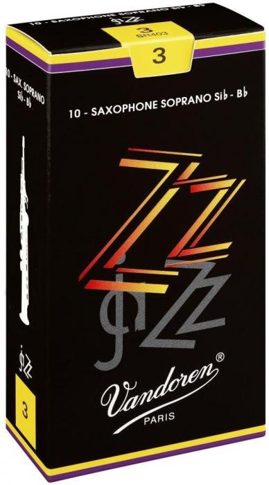 Blatt für saxophon Vandoren ZZ Saxophone Soprano n°2.5 x10 Box