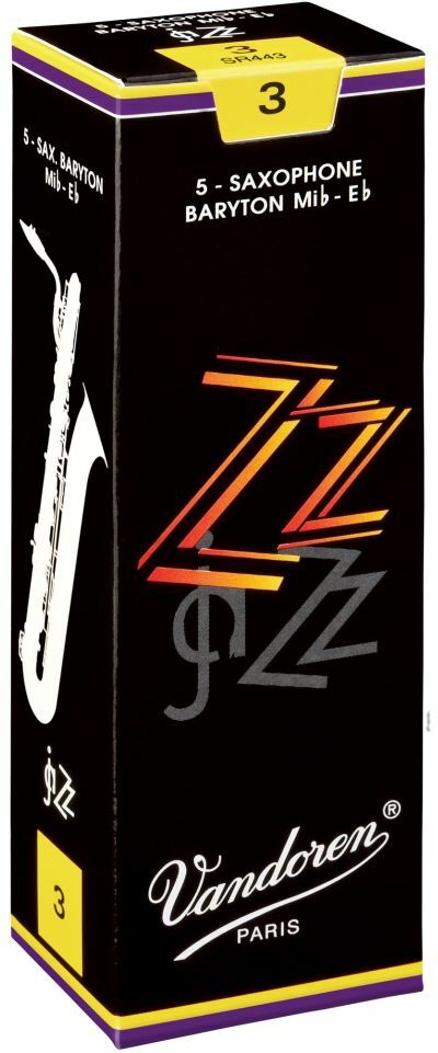 Vandoren Zz Boite De 5 Anches Saxophone Baryton N.2,5 - Blatt für Saxophon - Main picture