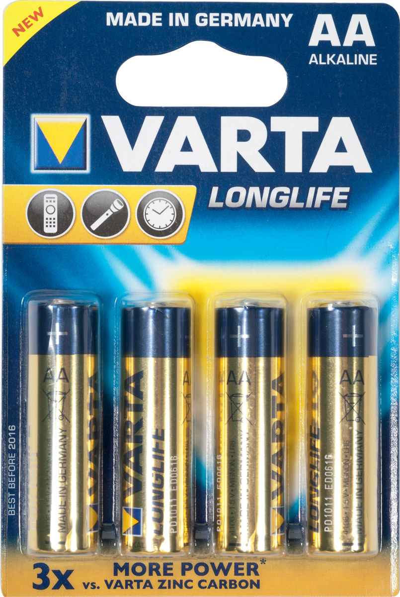 Varta Lr06aa Alkaline X 4 - Batterie - Main picture
