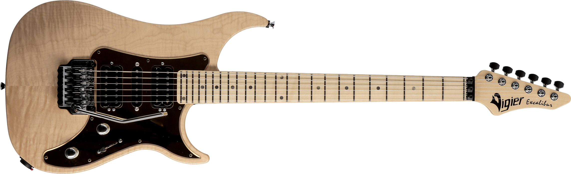 Vigier Excalibur Custom Hsh Fr Mn - Natural Maple - E-Gitarre in Str-Form - Main picture