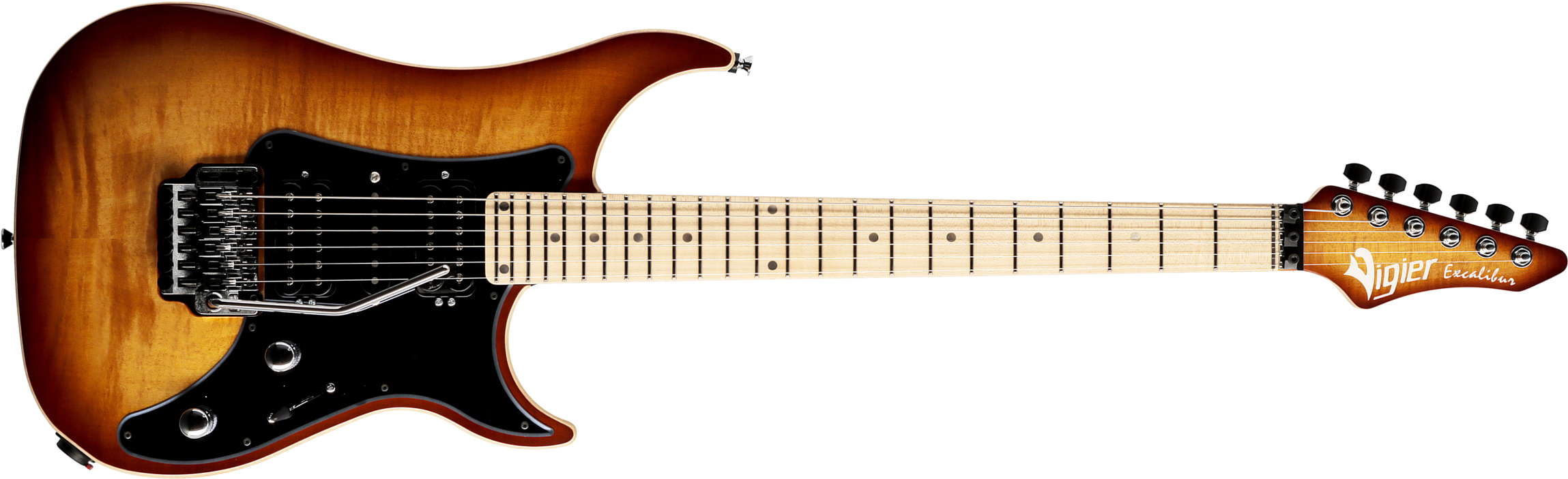 Vigier Excalibur Custom Hsh Fr Mn - Amber - E-Gitarre in Str-Form - Main picture
