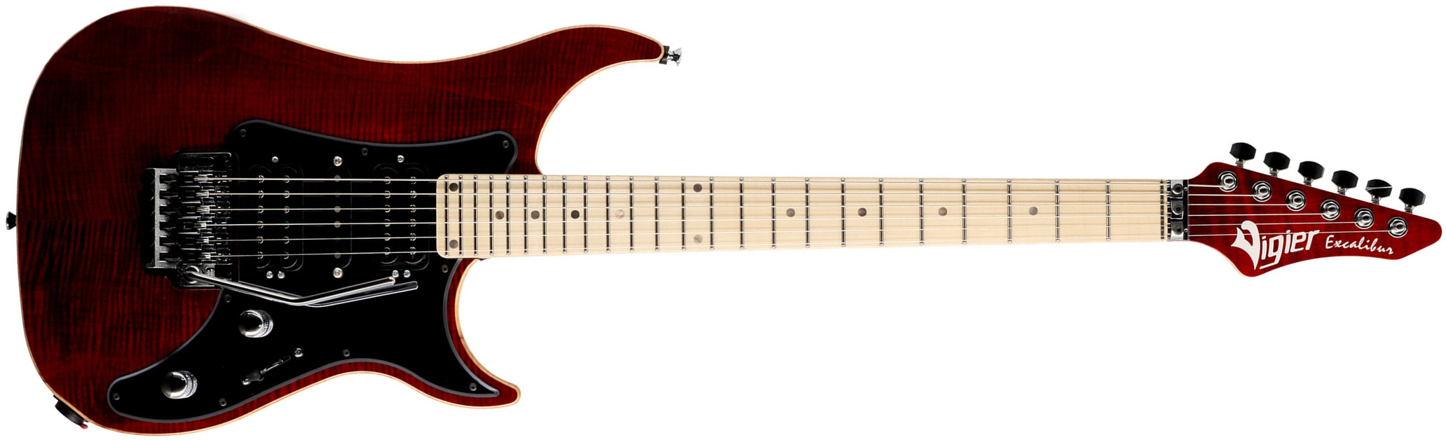 Vigier Excalibur Custom Hsh Fr Mn - Ruby - E-Gitarre in Str-Form - Main picture