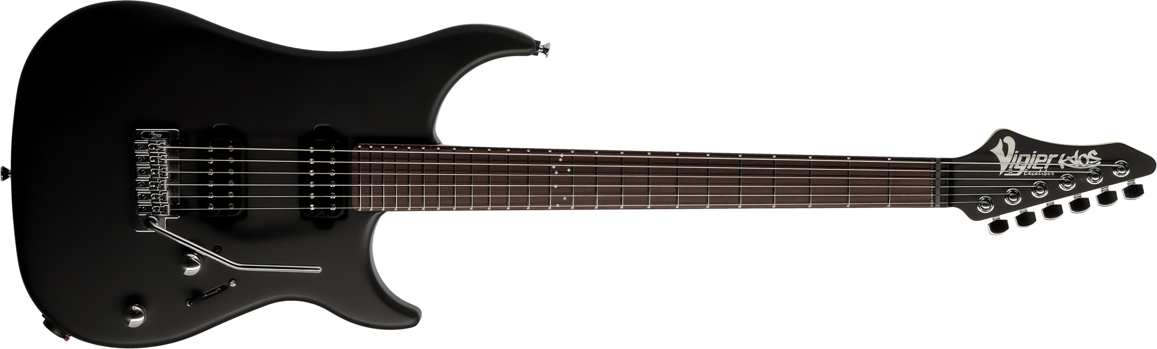 Vigier Excalibur Kaos Hh Trem Rw - Black Matte - E-Gitarre in Str-Form - Main picture