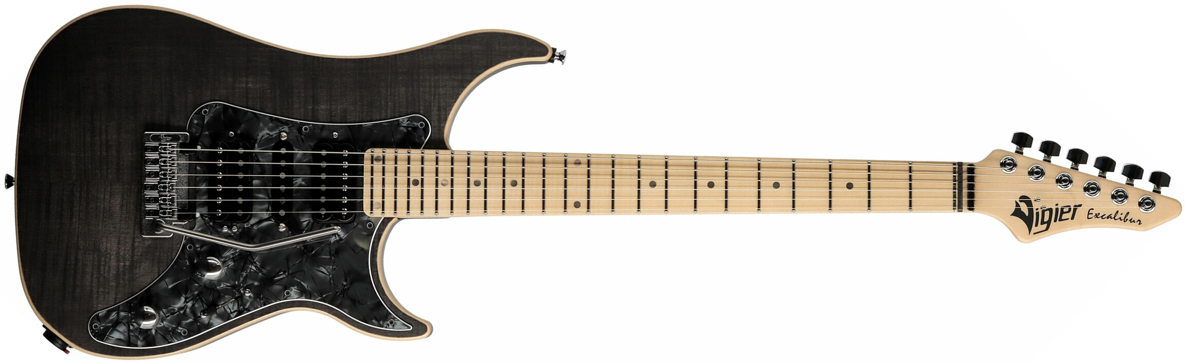 Vigier Excalibur Special Hsh Trem Mn +housse - Black Diamond - Double Cut E-Gitarre - Main picture