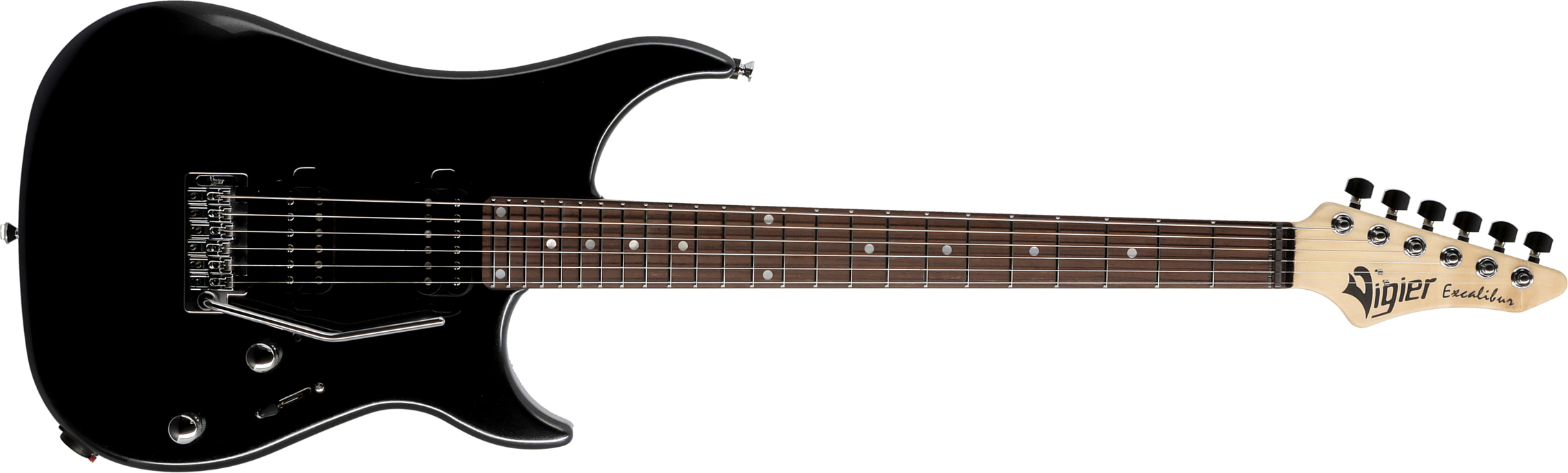 Vigier Excalibur Thirteen 2h Trem Rw - Black Night - E-Gitarre in Str-Form - Main picture