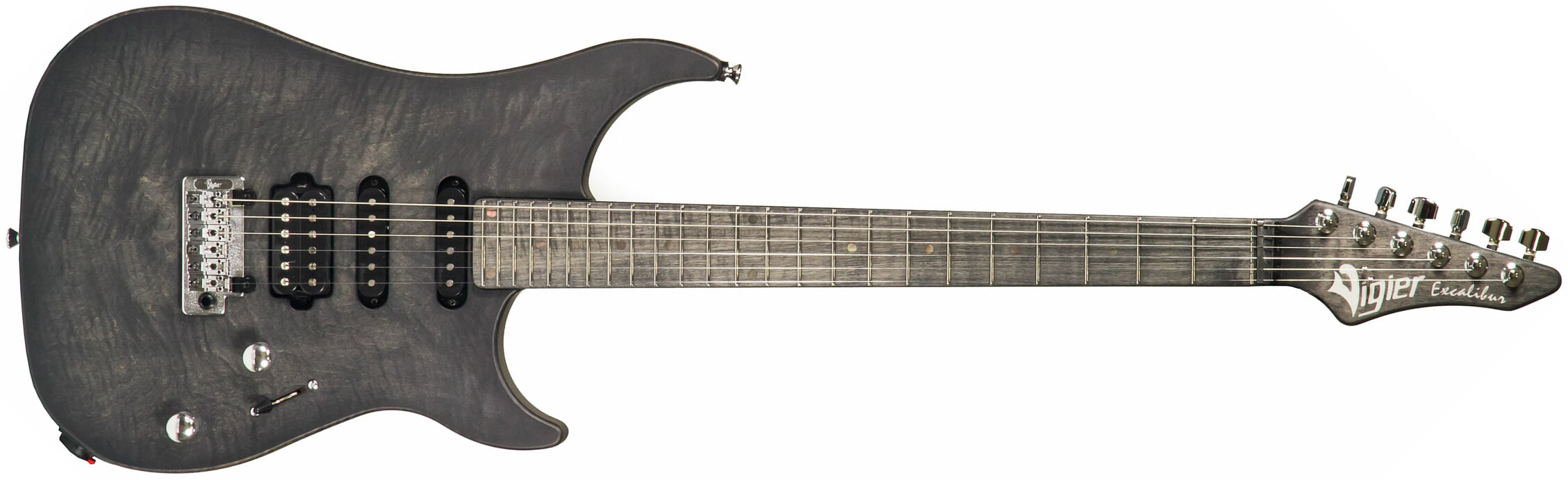 Vigier Excalibur Ultra Blues Hss Trem Mn - Velour Noir - E-Gitarre in Str-Form - Main picture