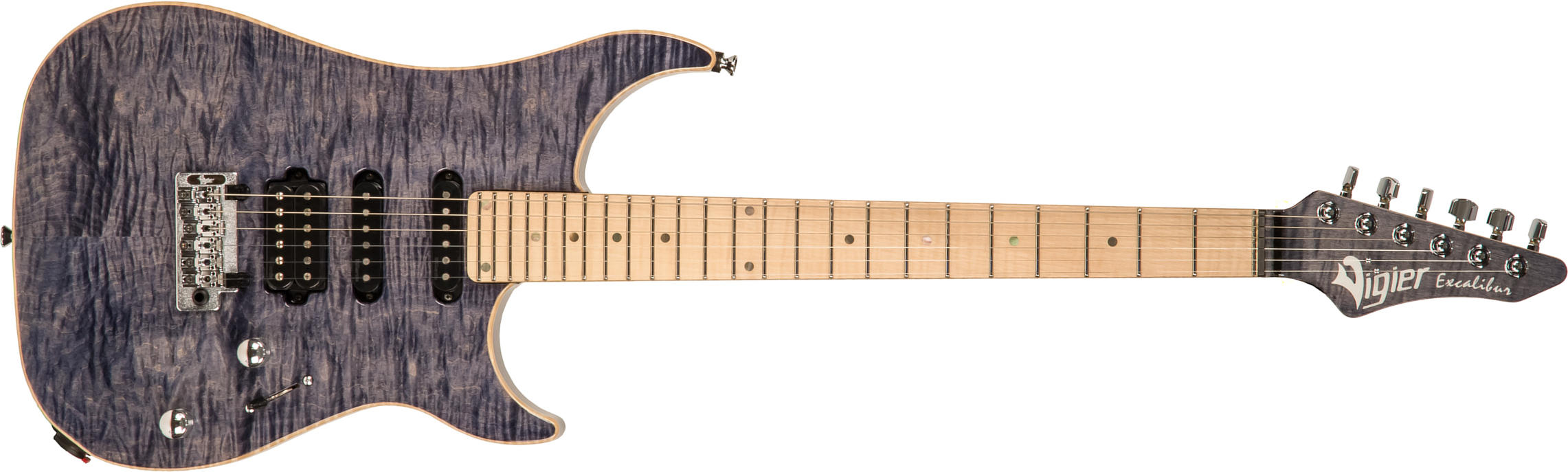 Vigier Excalibur Ultra Blues Hss Trem Mn - Light Sapphire - E-Gitarre in Str-Form - Main picture