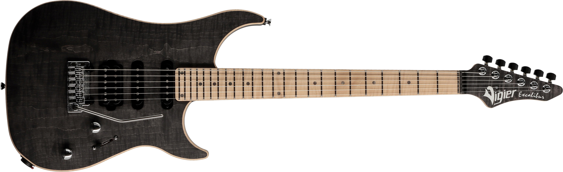 Vigier Excalibur Ultra Blues Hss Trem Mn - Black Diamond - E-Gitarre in Str-Form - Main picture