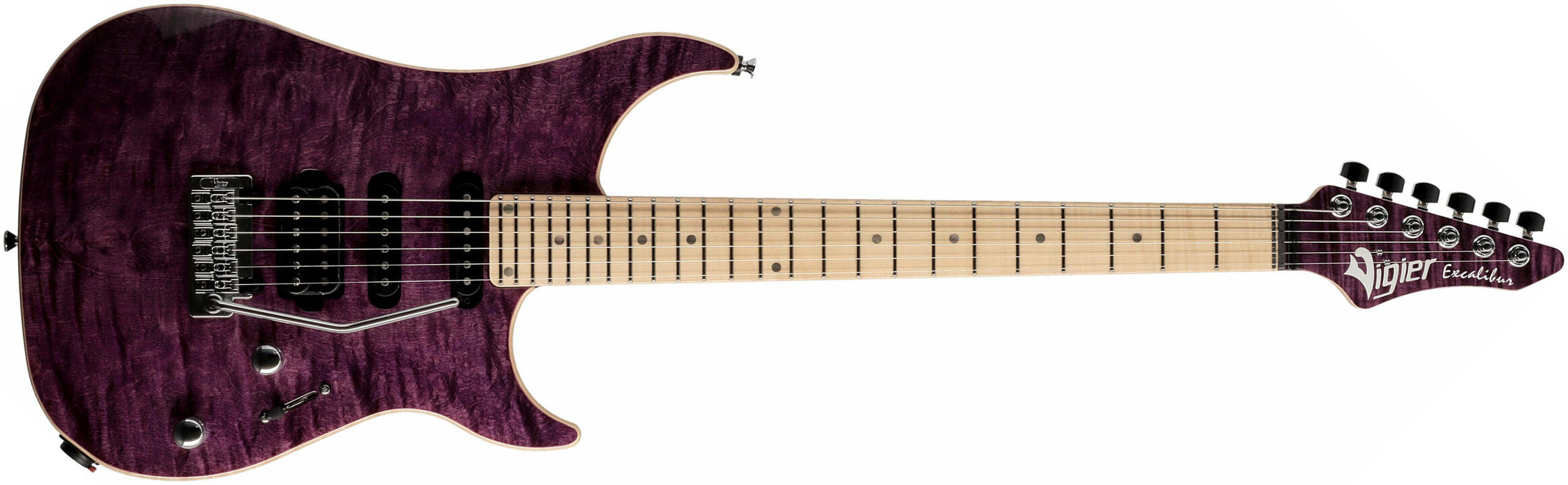 Vigier Excalibur Ultra Blues Hss Trem Mn - Amethyst Purple - E-Gitarre in Str-Form - Main picture