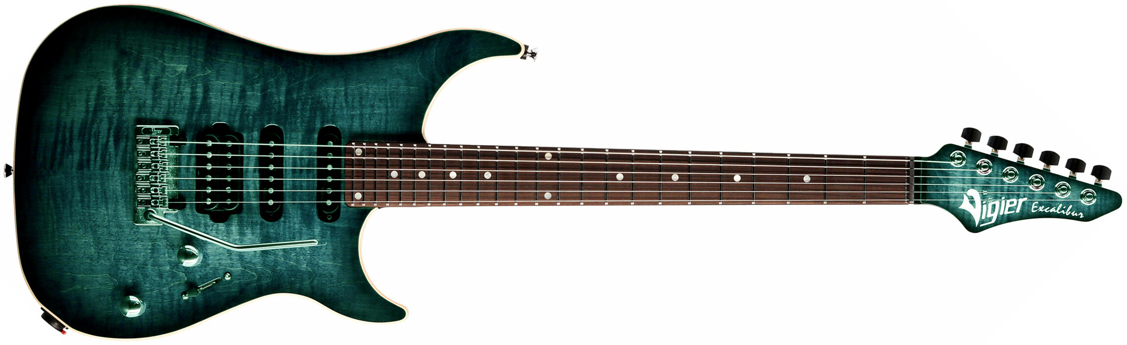 Vigier Excalibur Ultra Blues Hss Trem Rw - Deep Blue - E-Gitarre in Str-Form - Main picture