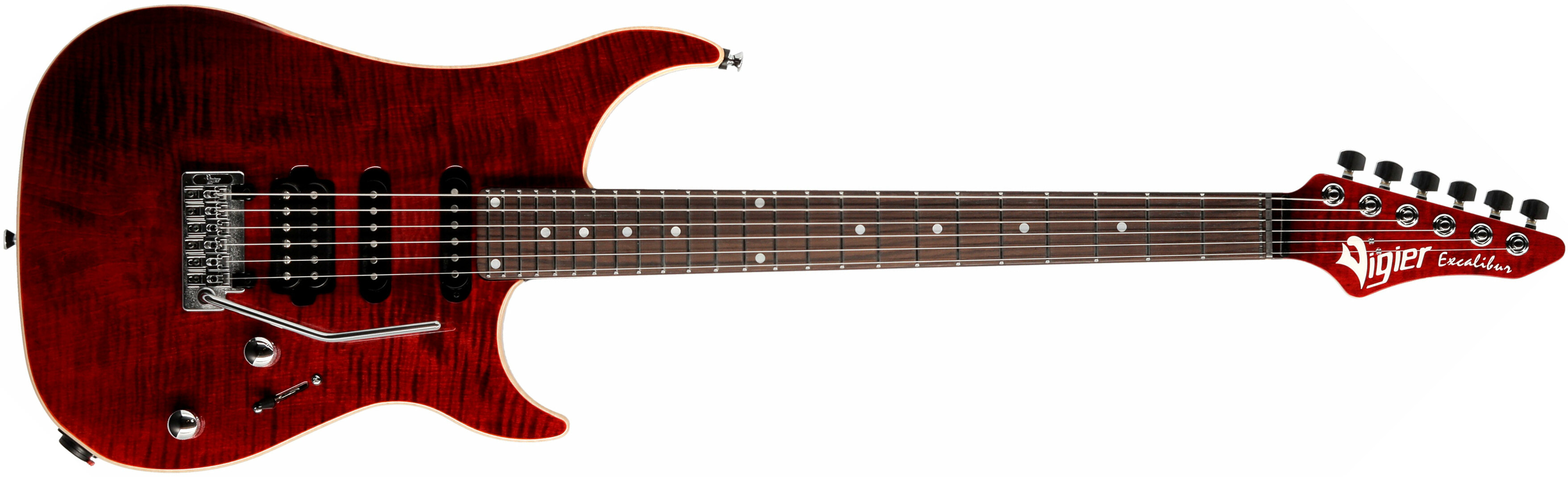 Vigier Excalibur Ultra Blues Hss Trem Rw - Ruby - E-Gitarre in Str-Form - Main picture