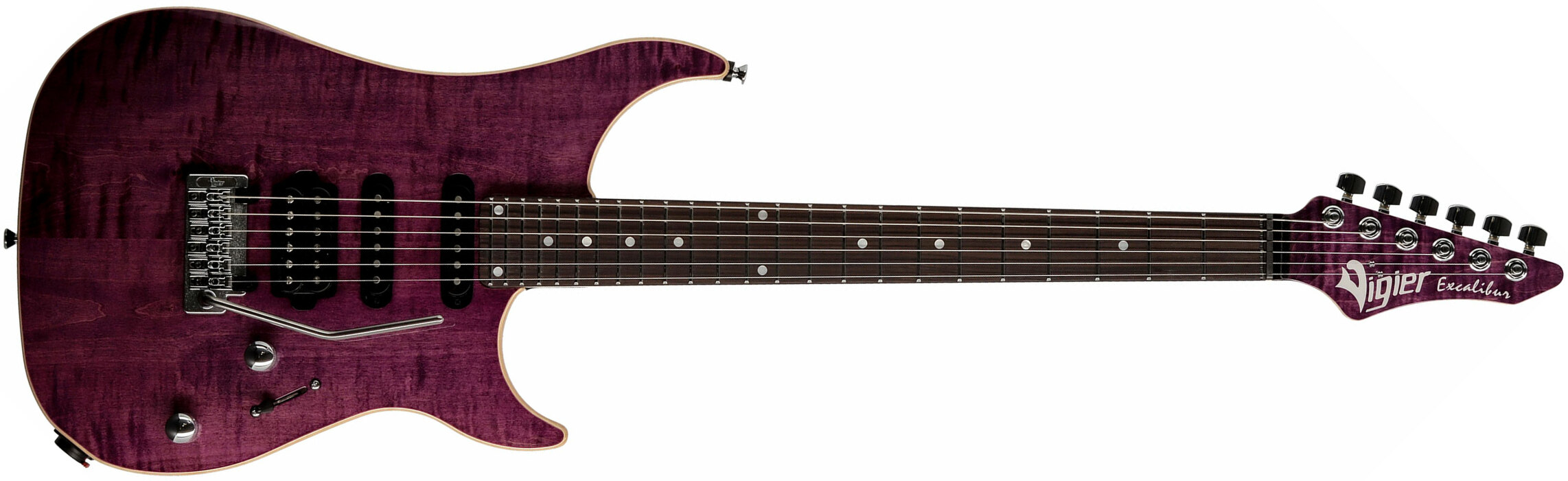 Vigier Excalibur Ultra Blues Hss Trem Rw - Amethyst Purple - E-Gitarre in Str-Form - Main picture