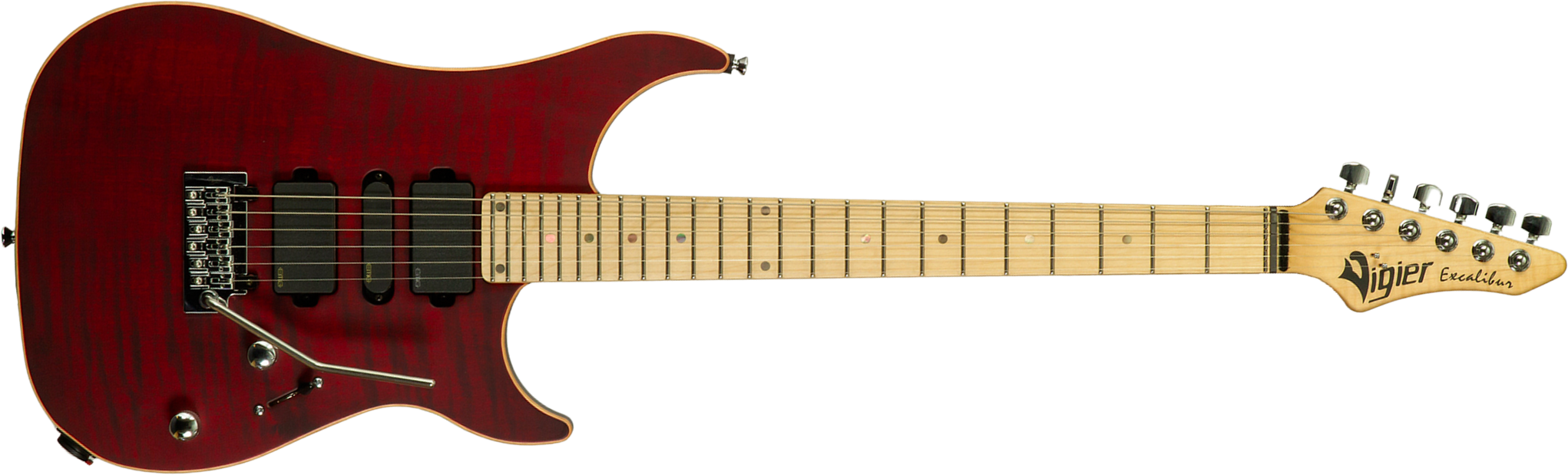 Vigier Excalibur Ultra Hsh Trem Mn - Double Ruby Fade Matte - E-Gitarre in Str-Form - Main picture