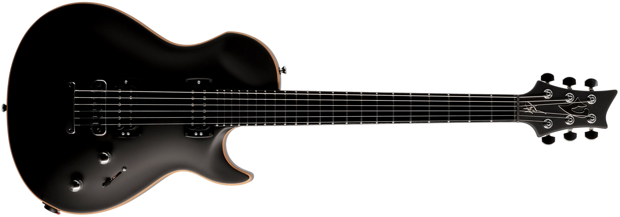 Vigier G.v. Rock 2h Ht Phe - Black Matte - Single-Cut-E-Gitarre - Main picture