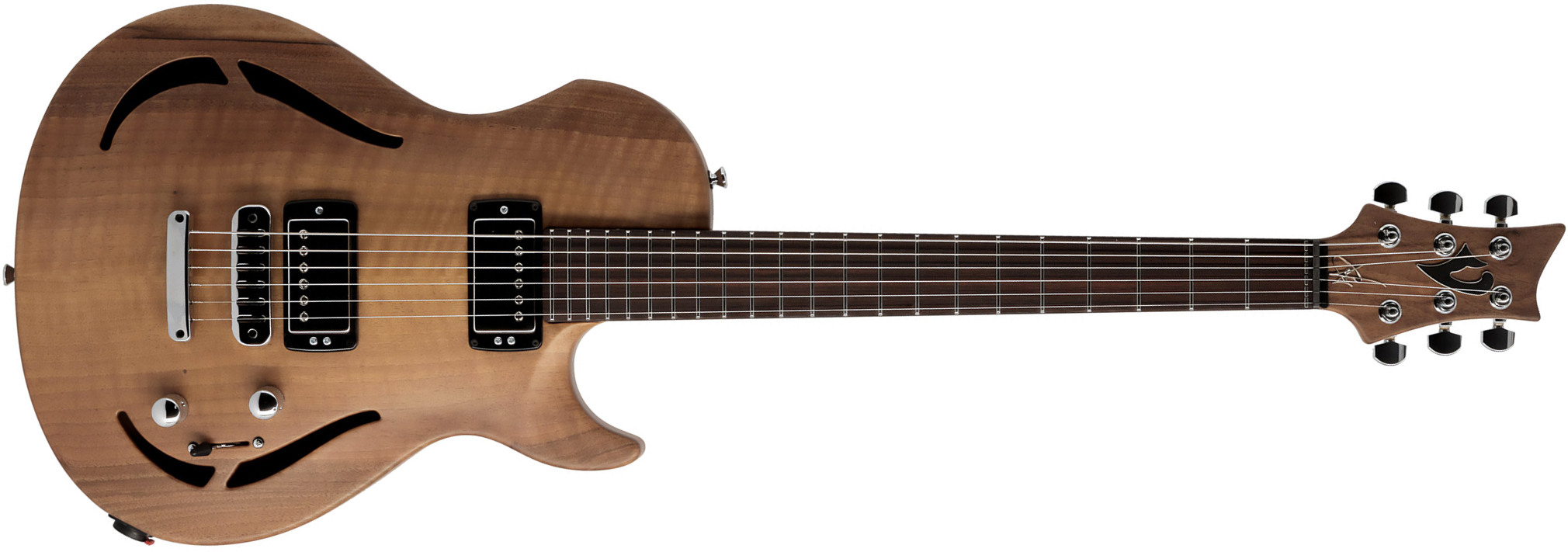 Vigier G.v. Wood Hollow Royal Walnut 2h Ht Rw #0631 - Natural - Semi-Hollow E-Gitarre - Main picture