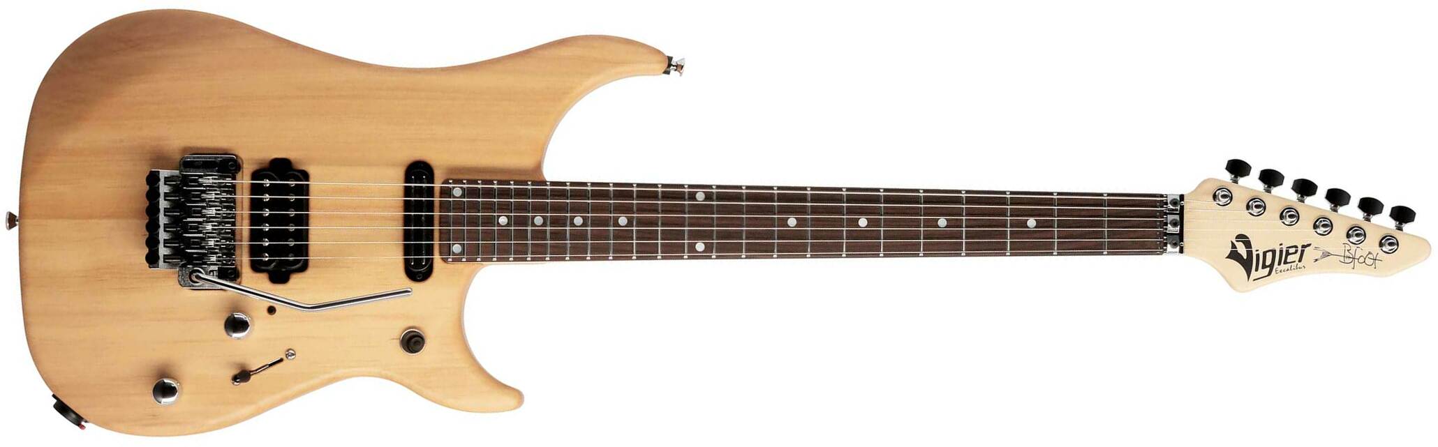 Vigier Ron Thal Bfoot Excalibur Signature Hs Fr Rw - Natural Matte - Signature-E-Gitarre - Main picture