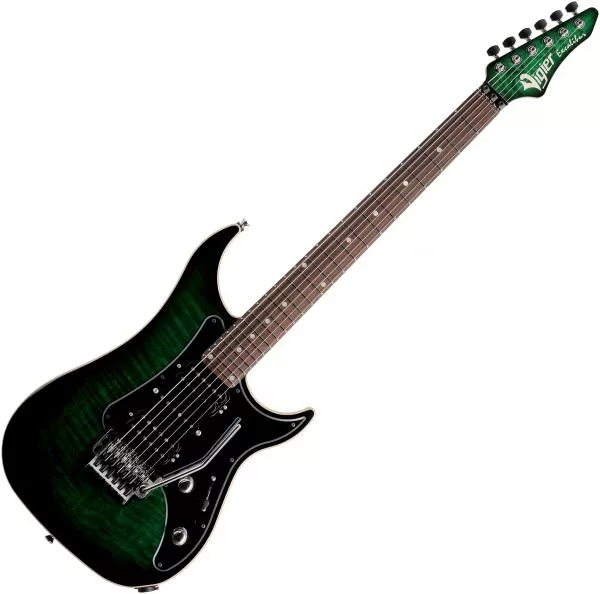 Solidbody e-gitarre Vigier                         Excalibur Custom HSH (RW) - Mysterious green