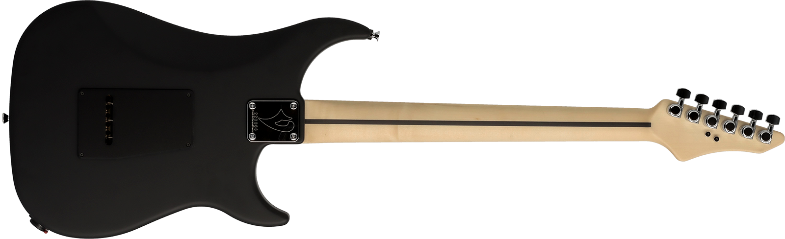 Vigier Excalibur Indus Lh Gaucher 2h Trem Mn - Textured Black - E-Gitarre für Linkshänder - Variation 1