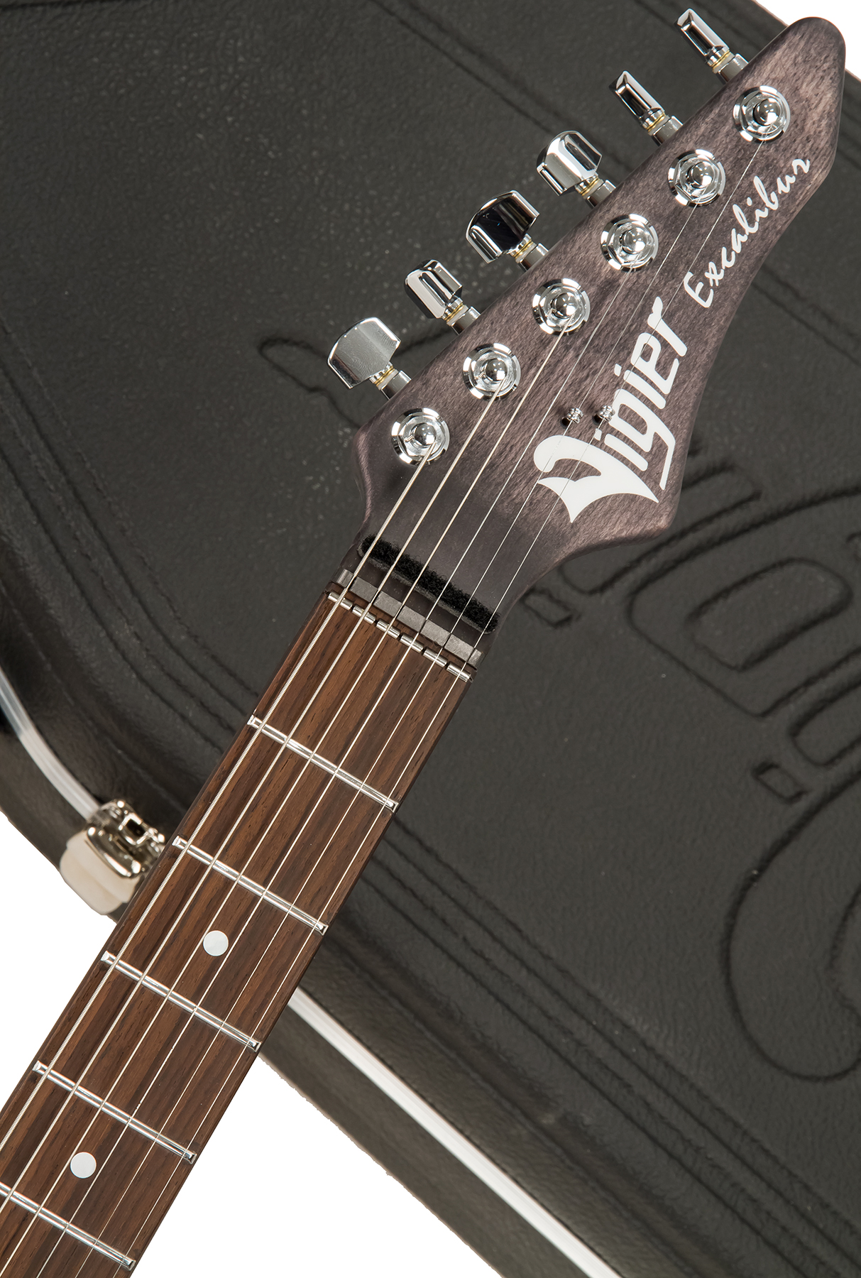 Vigier Excalibur Speciaal Hsh Trem Rw - Velour Noir - E-Gitarre aus Metall - Variation 4