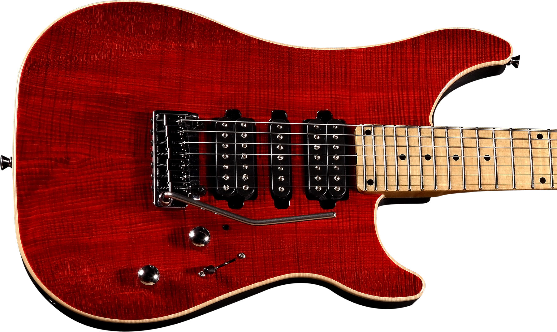 Vigier Excalibur Special 7 Hsh Trem Mn - Ruby - 7-saitige E-Gitarre - Variation 1