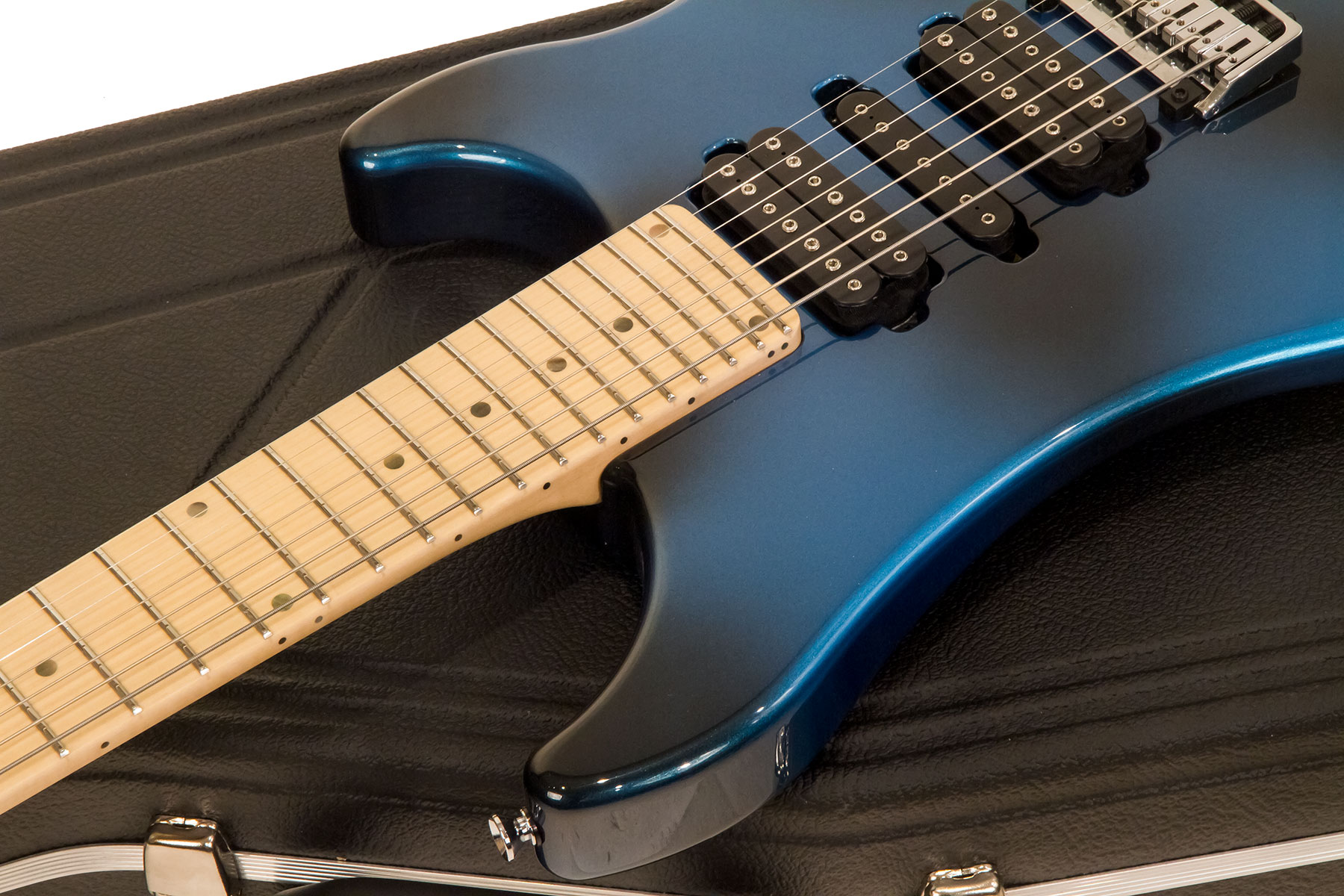 Vigier Excalibur Supra 7c Hsh Trem Mn - Urban Blue - 7-saitige E-Gitarre - Variation 1