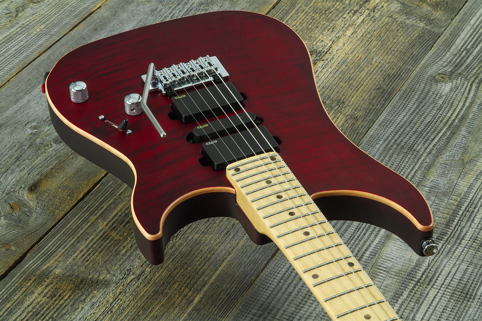 Vigier Excalibur Ultra Hsh Trem Mn - Double Ruby Fade Matte - E-Gitarre in Str-Form - Variation 1
