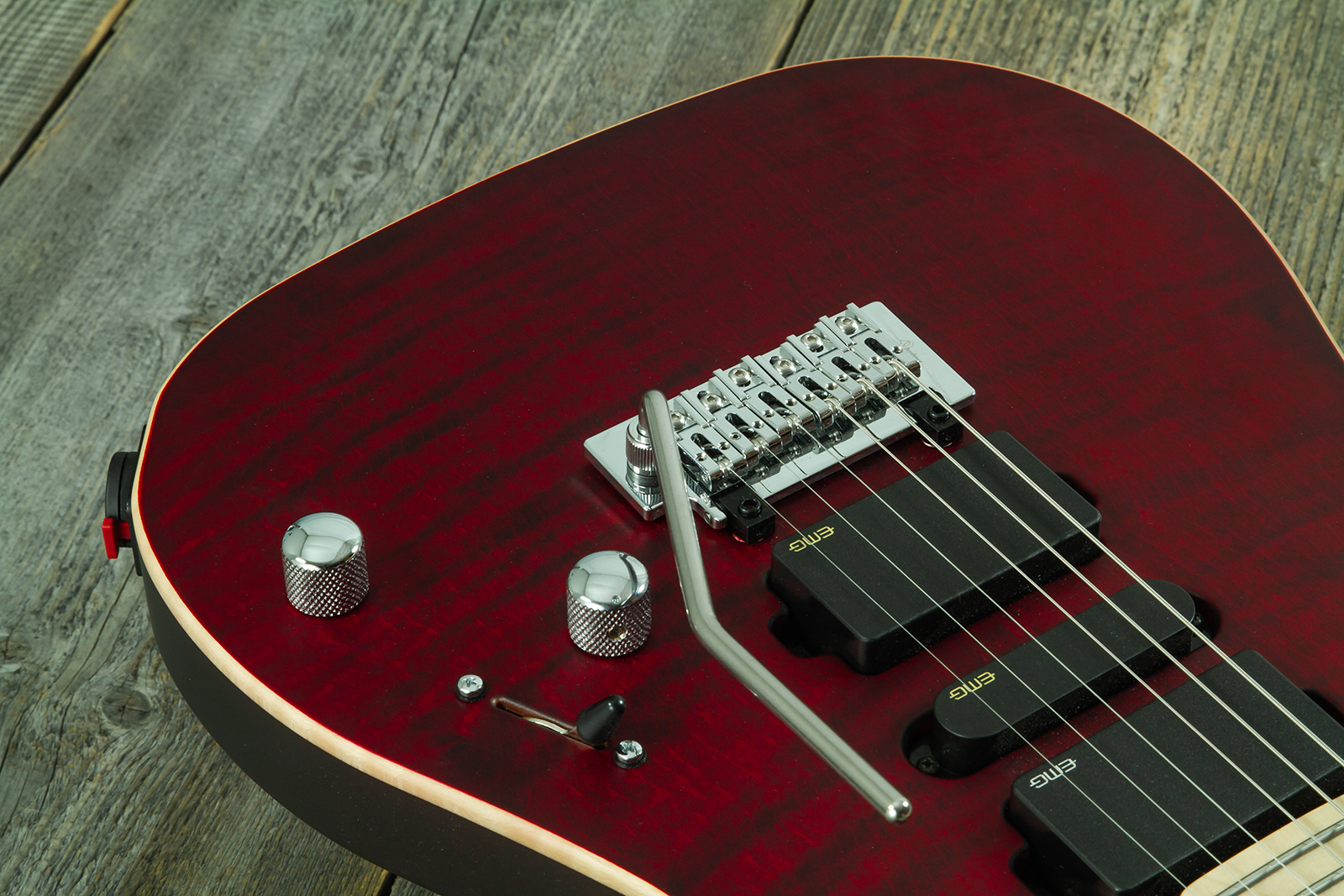 Vigier Excalibur Ultra Hsh Trem Mn - Double Ruby Fade Matte - E-Gitarre in Str-Form - Variation 2