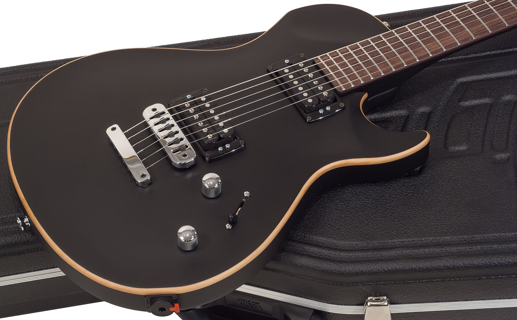 Vigier G.v. Rock Hh Ht Rw - Matte Black - Single-Cut-E-Gitarre - Variation 1