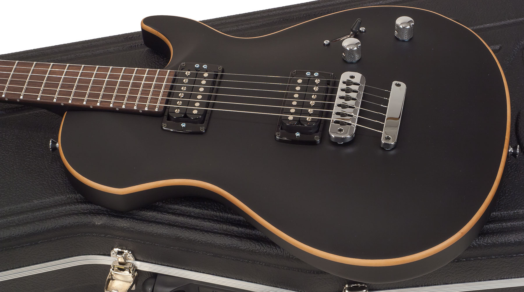 Vigier G.v. Rock Hh Ht Rw - Matte Black - Single-Cut-E-Gitarre - Variation 2