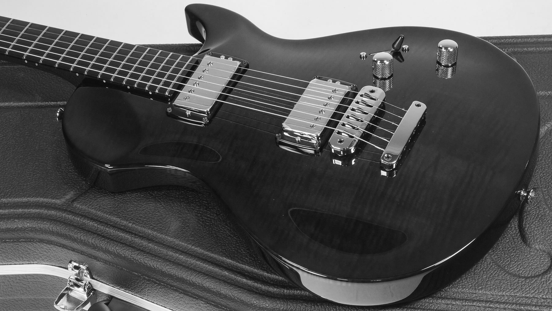 Vigier G.v. Wood Hh Ht Phe - Ebony Fade - Single-Cut-E-Gitarre - Variation 2