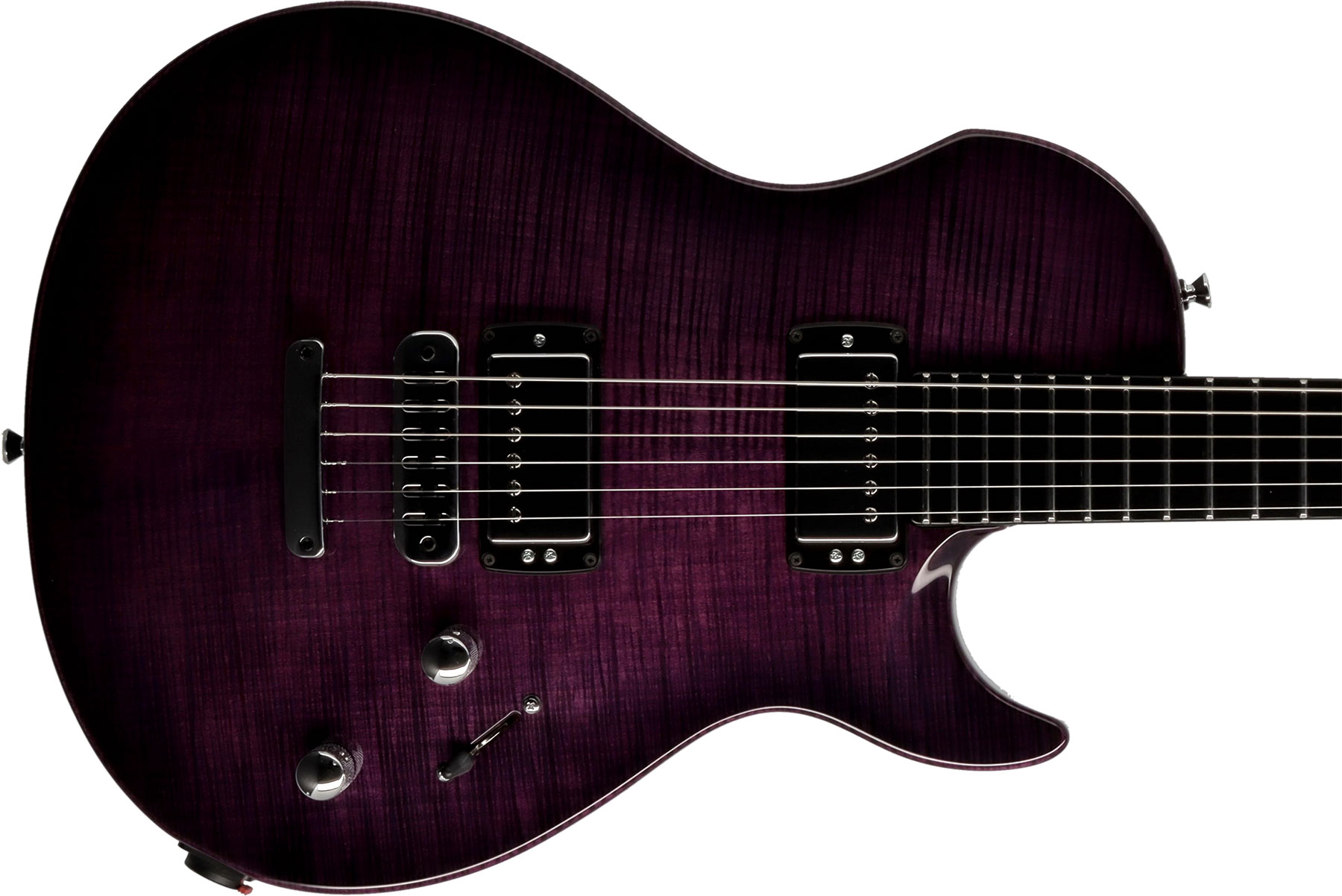 Vigier G.v. Wood 2h Ht Phe - Purple Fade - Single-Cut-E-Gitarre - Variation 2