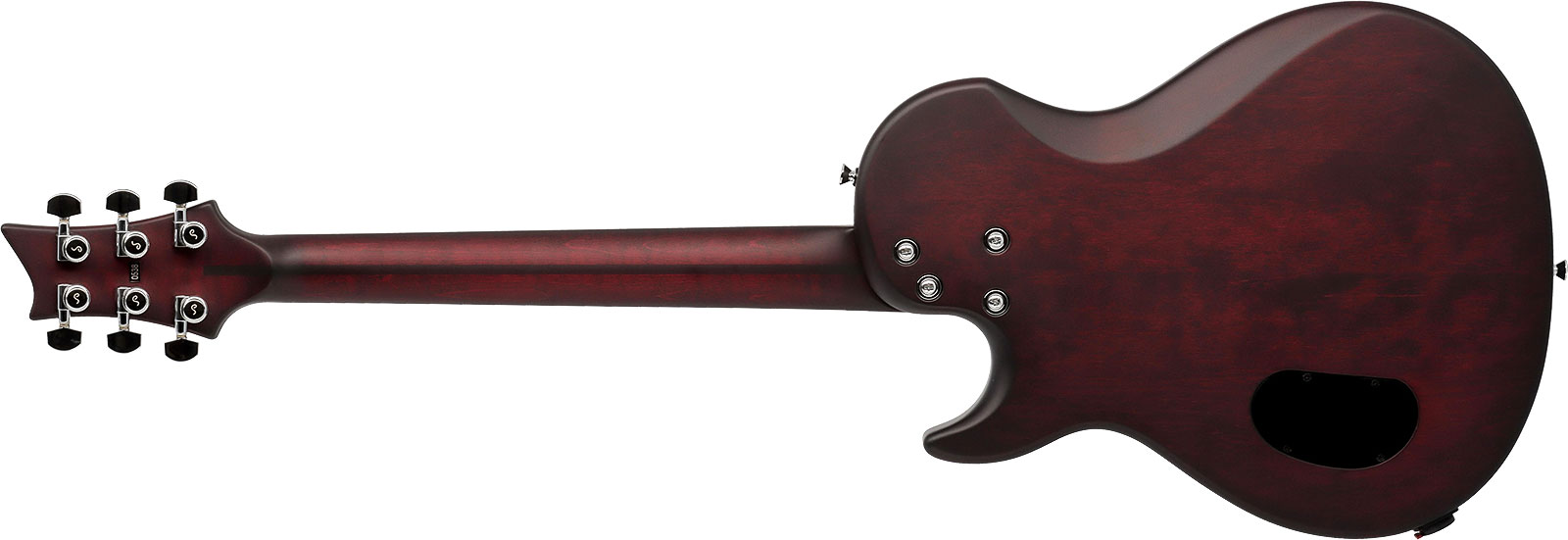 Vigier G.v. Wood Hollow 2h Ht Rw - Burgundy Fade Matte - Semi-Hollow E-Gitarre - Variation 1