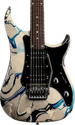 E-gitarre in str-form Vigier                         Excalibur Original HSH (RW) - Rock art grey blue