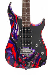 E-gitarre in str-form Vigier                         Excalibur SupraA (RW) - Rock art purple red black