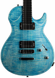 Single-cut-e-gitarre Vigier                         G.V. Wood - Stonewash blue matt