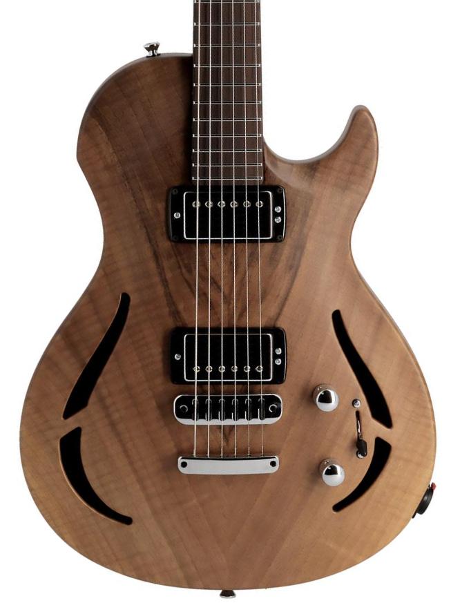 Semi-hollow e-gitarre Vigier                         G.V. Wood Hollow Royal Walnut #0629 - Natural