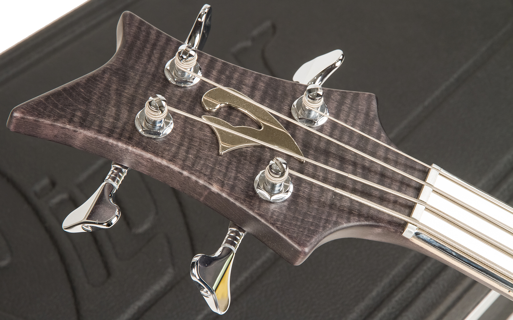 Vigier Passion Iv Fretless Imetal Active Dm +etui - Black Diamond - Solidbody E-bass - Variation 5